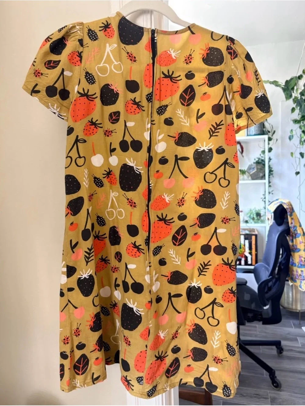 Nooworks unique strawberries and lady bugs vintage collection dress - Picture 2 of 5